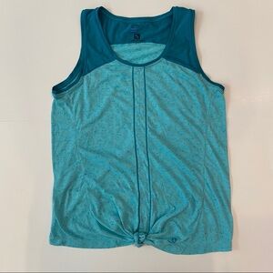 Salomon Women’s Teal Tie Front Tank Top.  Size Small. EUC